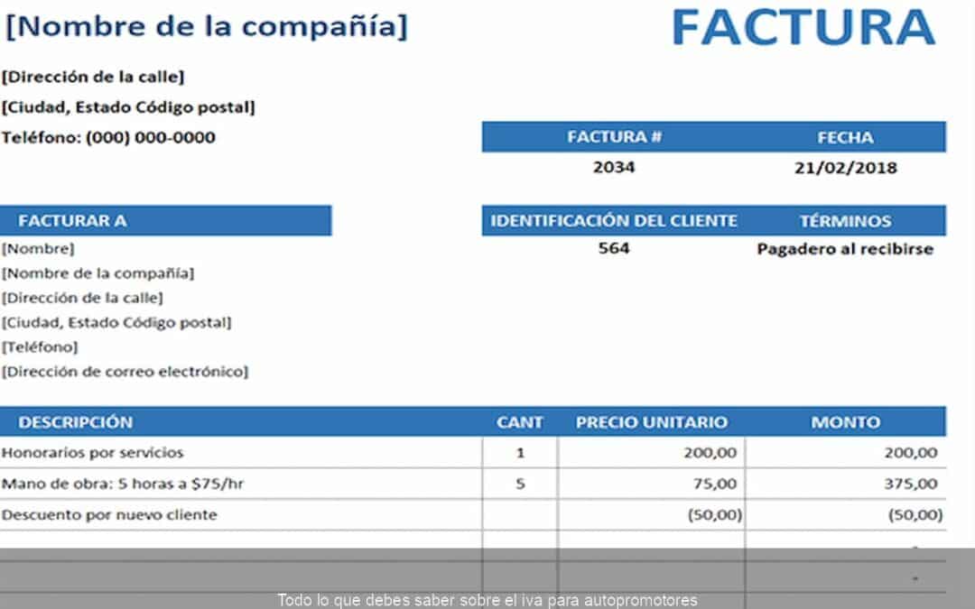 Todo lo que debes saber sobre el iva para autopromotores