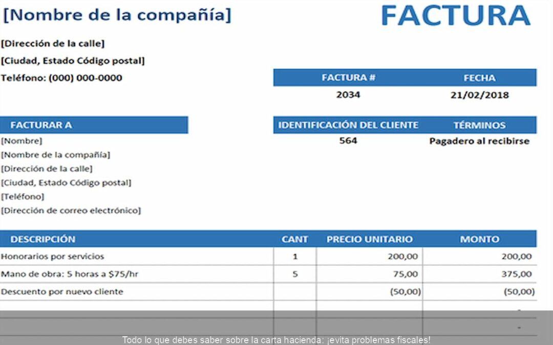 Todo lo que debes saber sobre la carta hacienda: ¡evita problemas fiscales!